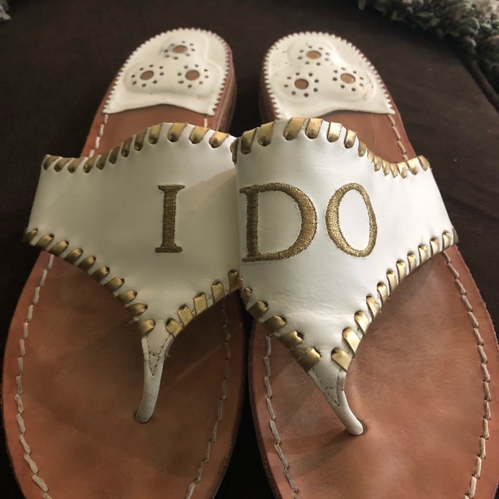 Jack Rogers I DO Wedding Sandals 8  8.5